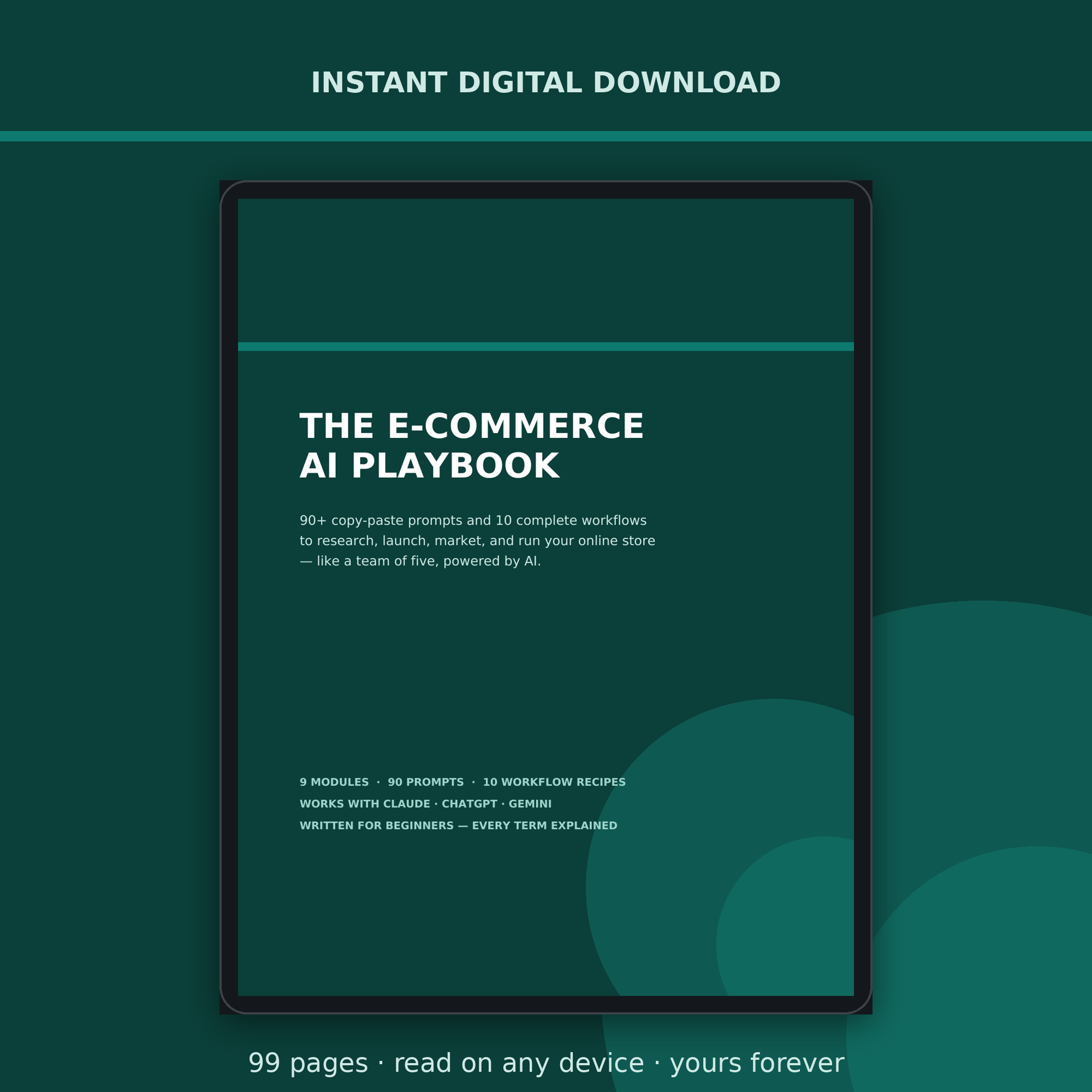 The E-commerce AI Playbook — 90+ Copy-Paste Prompts to Run Your Store Like a Team of Five