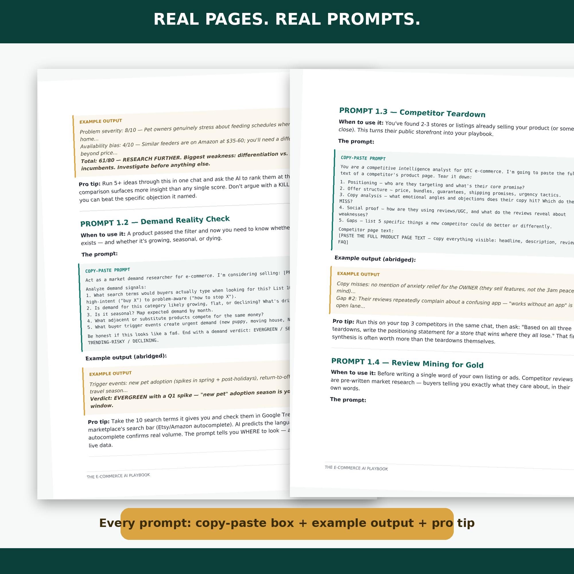 The E-commerce AI Playbook — 90+ Copy-Paste Prompts to Run Your Store Like a Team of Five