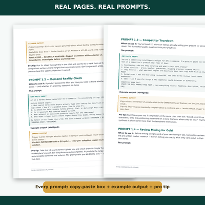 The E-commerce AI Playbook — 90+ Copy-Paste Prompts to Run Your Store Like a Team of Five