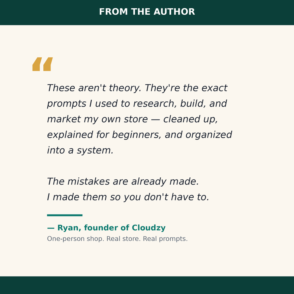The E-commerce AI Playbook — 90+ Copy-Paste Prompts to Run Your Store Like a Team of Five