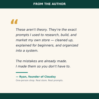 The E-commerce AI Playbook — 90+ Copy-Paste Prompts to Run Your Store Like a Team of Five
