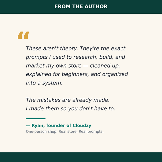 The E-commerce AI Playbook — 90+ Copy-Paste Prompts to Run Your Store Like a Team of Five